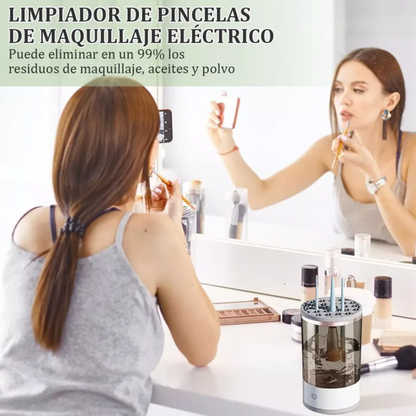 GlowBrush™ - Limpiador Eléctrico de Brochas de Maquillaje