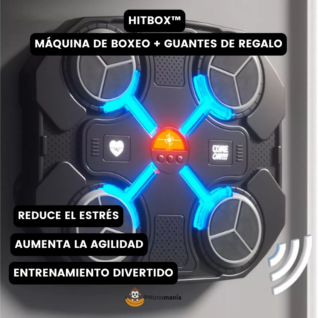 Hitbox™ - Máquina de Boxeo + Guantes de Regalo