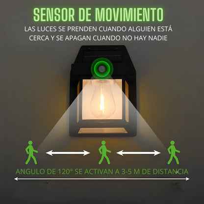 Eco Luz - Foco Solar Premium con Sensor de Movimiento