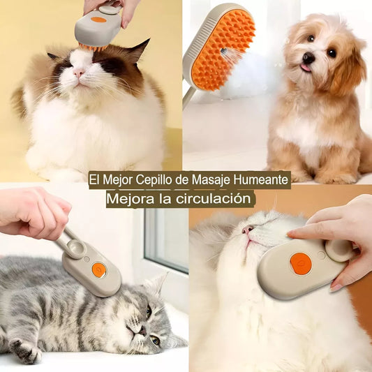 PetCare Steam Brush™ - Cepillo PREMIUM de Vapor 3 en 1 para Gatos y Perros